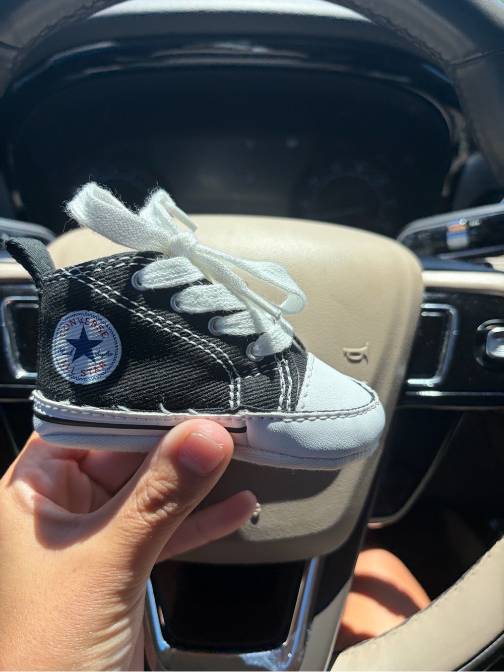 Converse Black and White Baby High-Top Sneaker